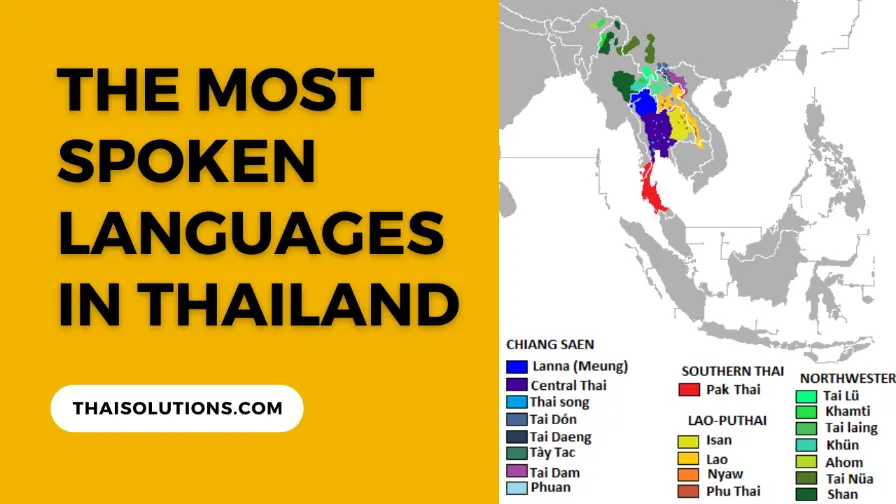 Most Spoken Languages in Thailand Chart